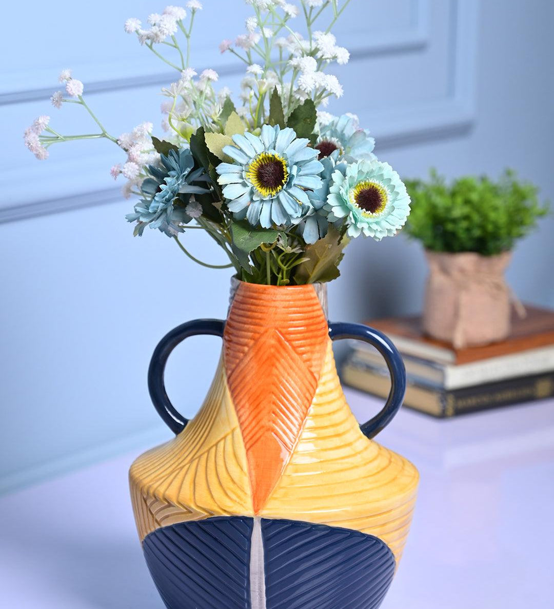 Cylindrical Classic - Multi-Color Vase - MARKET99