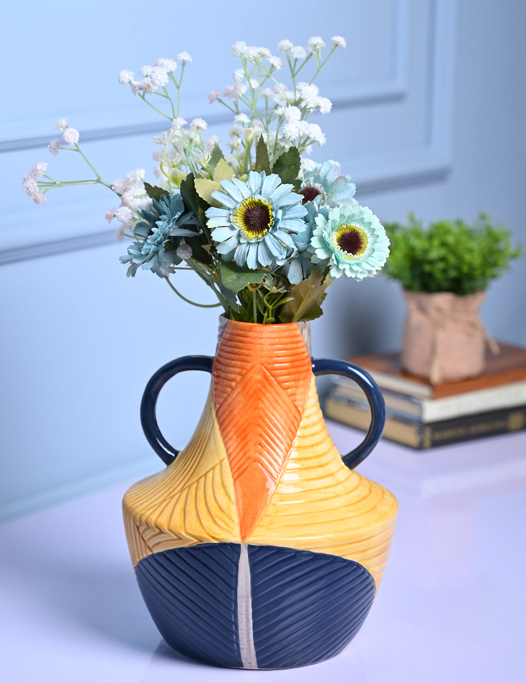 Cylindrical Classic - Multi-Color Vase - MARKET99