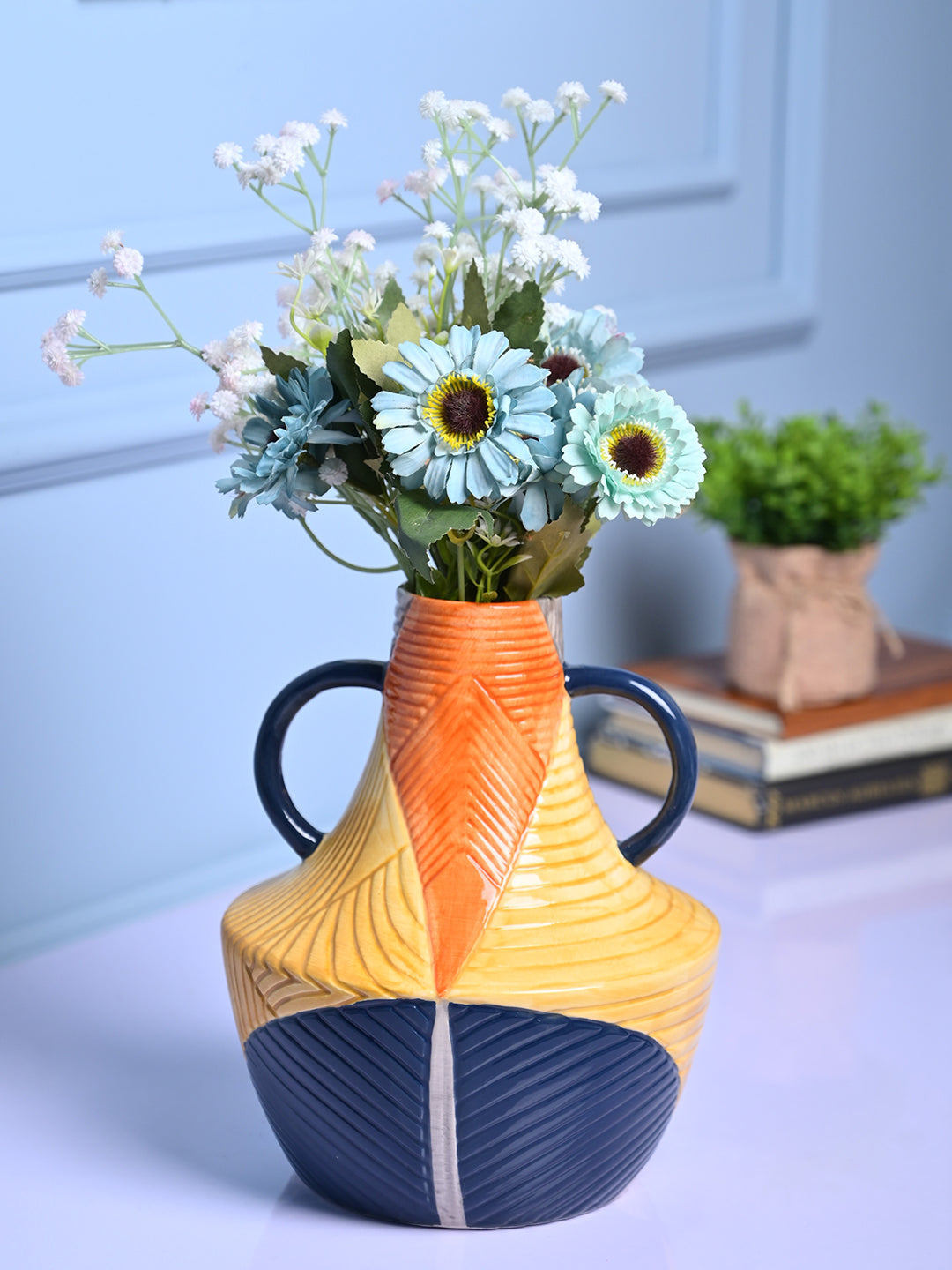 Cylindrical Classic - Multi-Color Vase - MARKET99