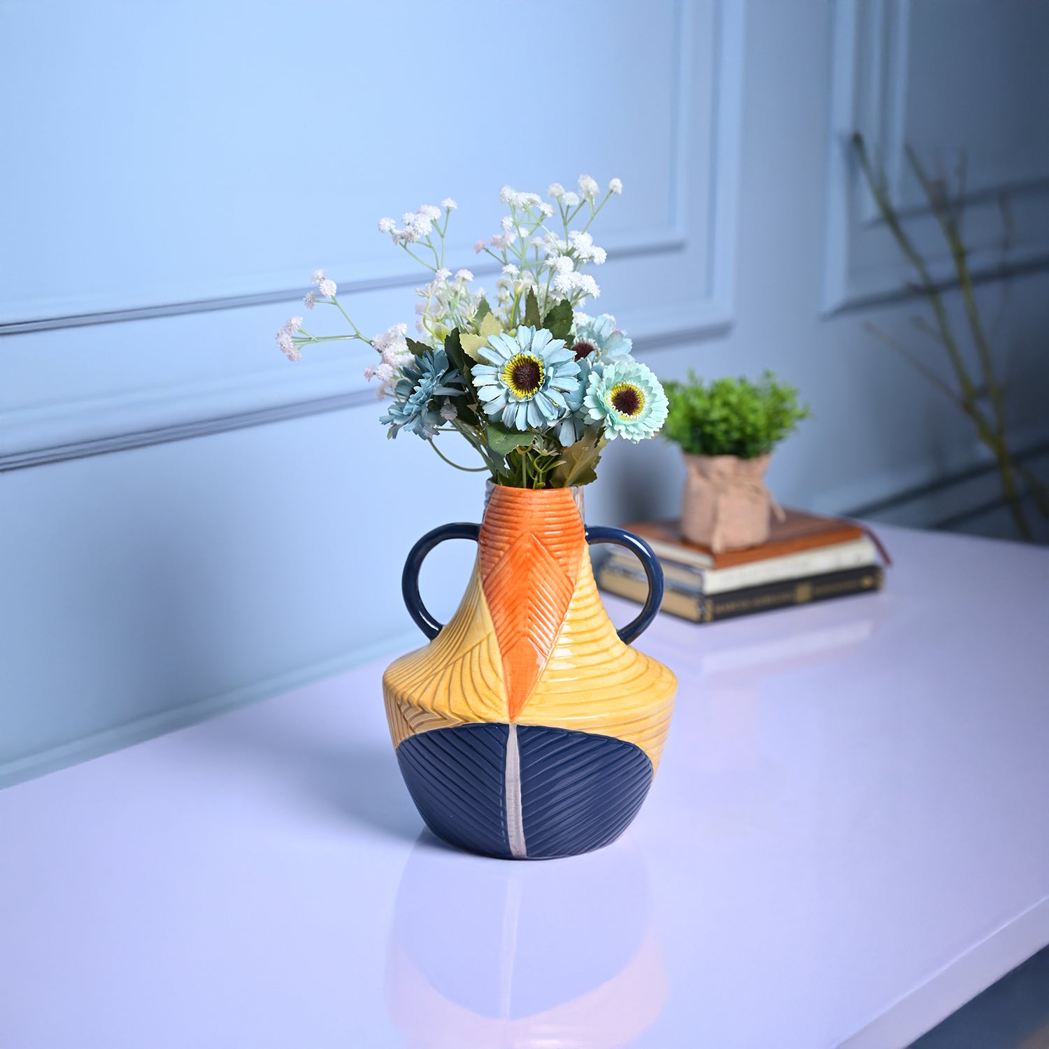 Cylindrical Classic - Multi-Color Vase