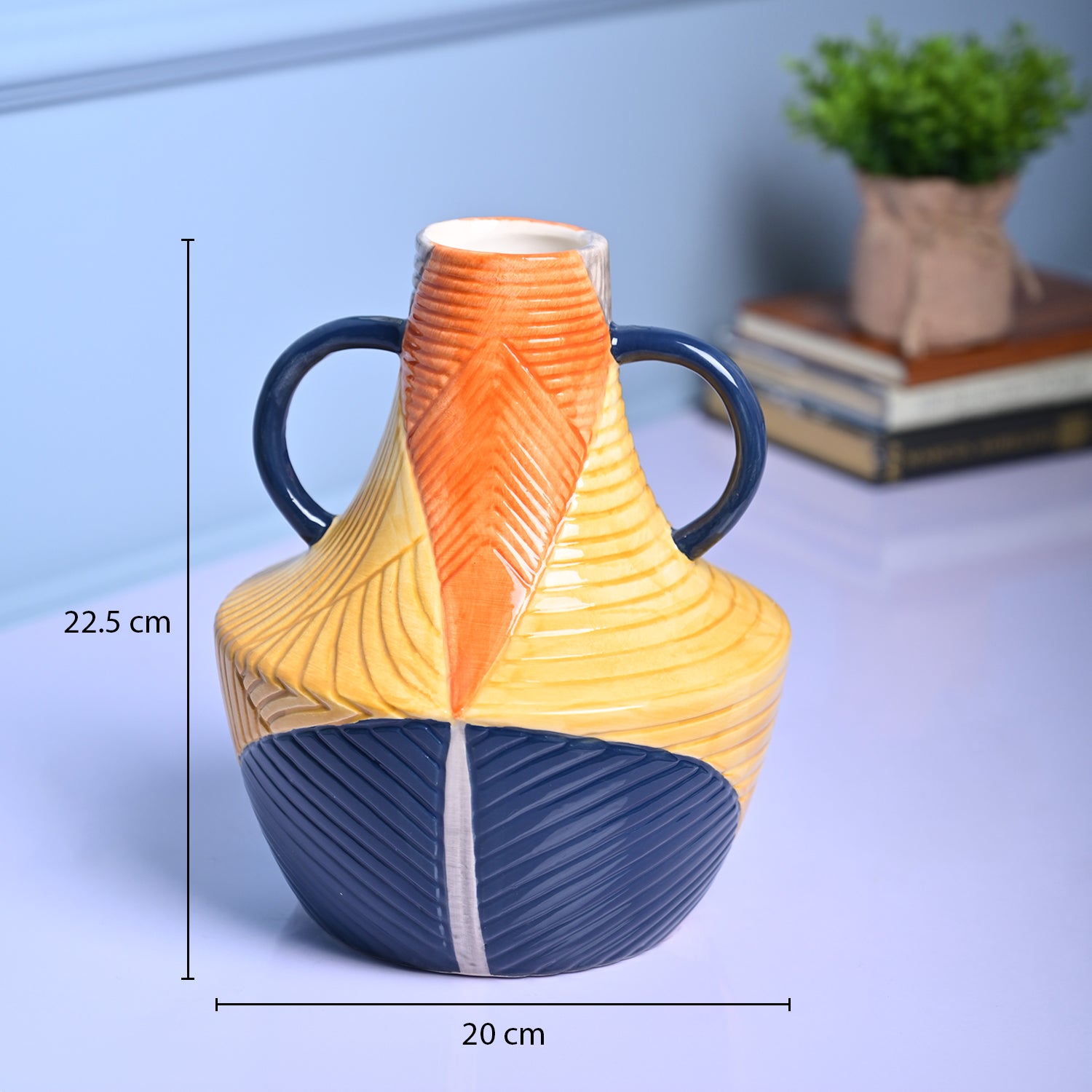 Cylindrical Classic - Multi-Color Vase - MARKET99