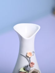 Floral Delight - White Asymmetrical Vase - MARKET99