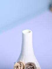 Timeless Beauty - White Cylindrical Vase - MARKET99