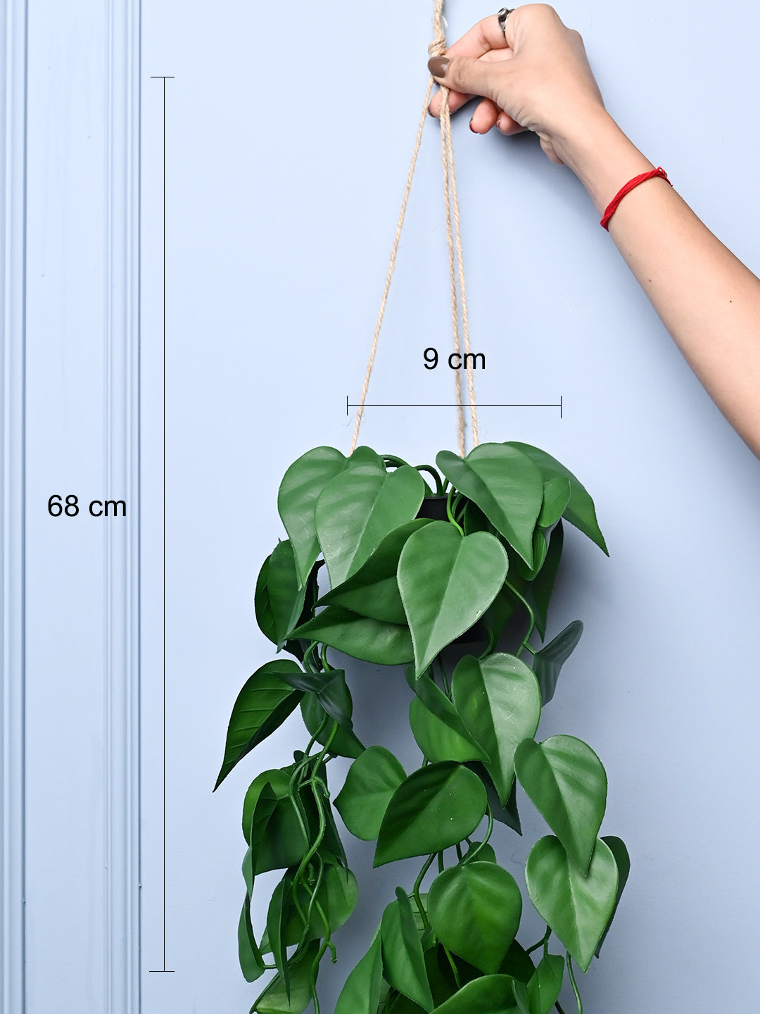 Green Hanging Planter - Cylindrical Shape - MARKET99