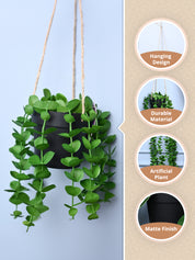 Green Hanging Planter - Cylindrical Shape - MARKET99