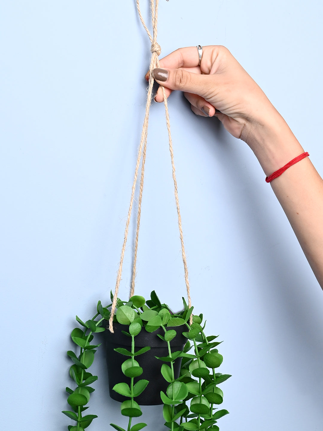 Green Hanging Planter - Cylindrical Shape - MARKET99