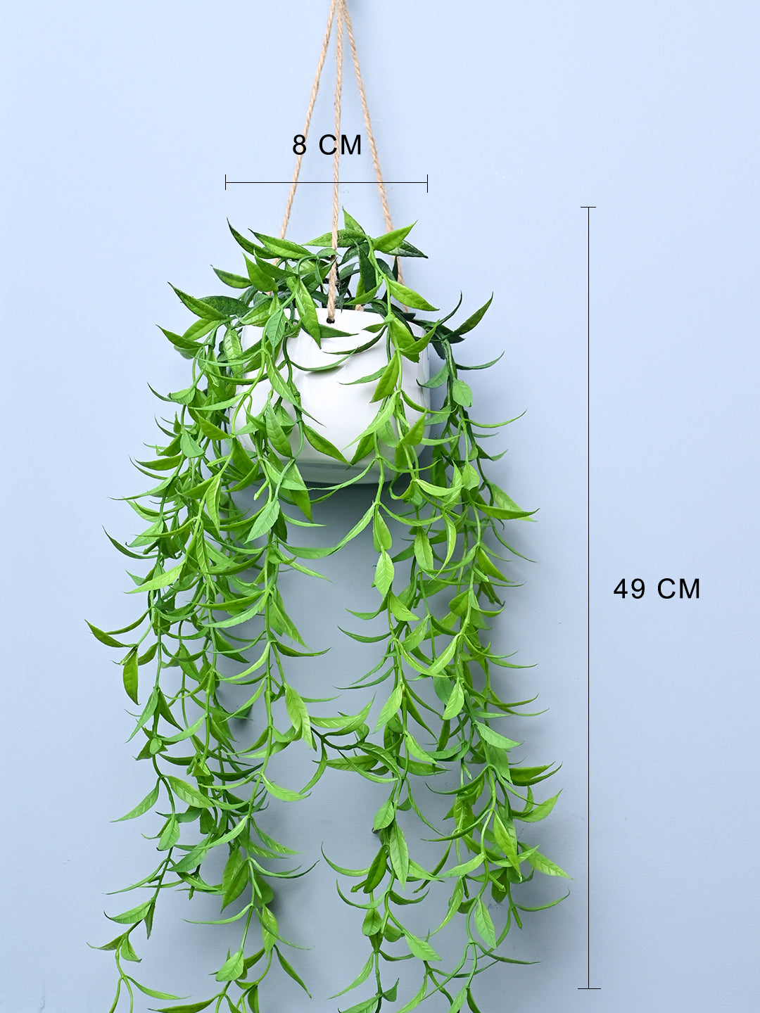 Green Hanging Planter - Cylindrical Shape - MARKET99