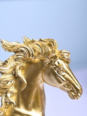 Majestic Horse Decor Object - Golden & Black Elegance - MARKET99