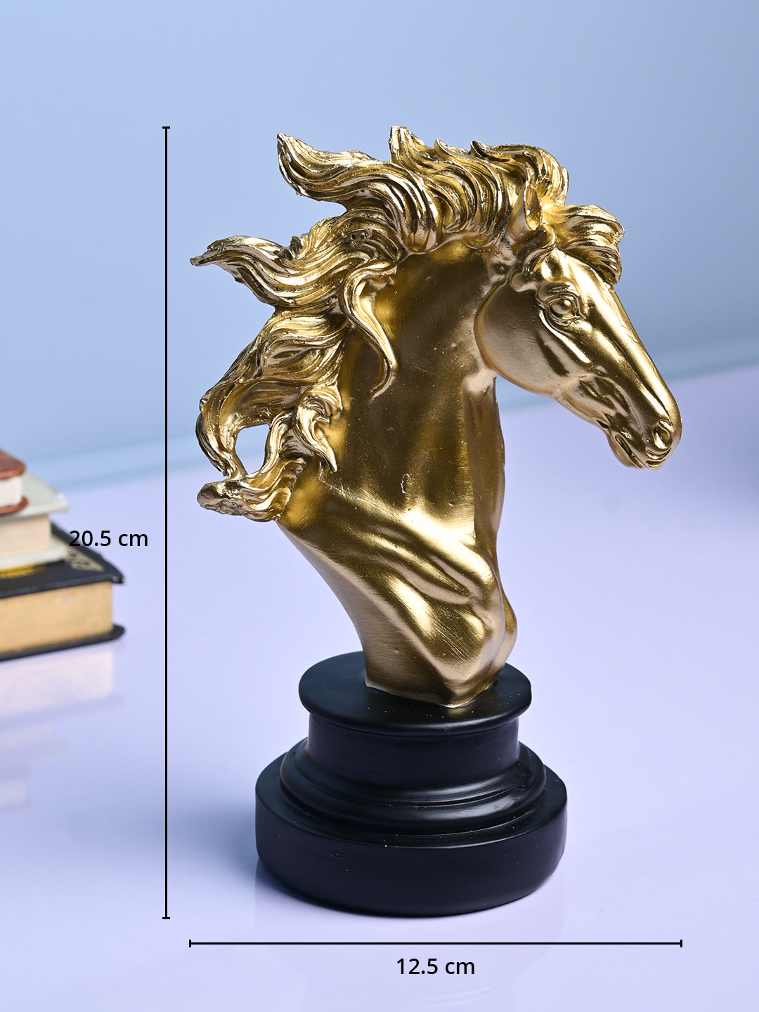 Majestic Horse Decor Object - Golden & Black Elegance - MARKET99