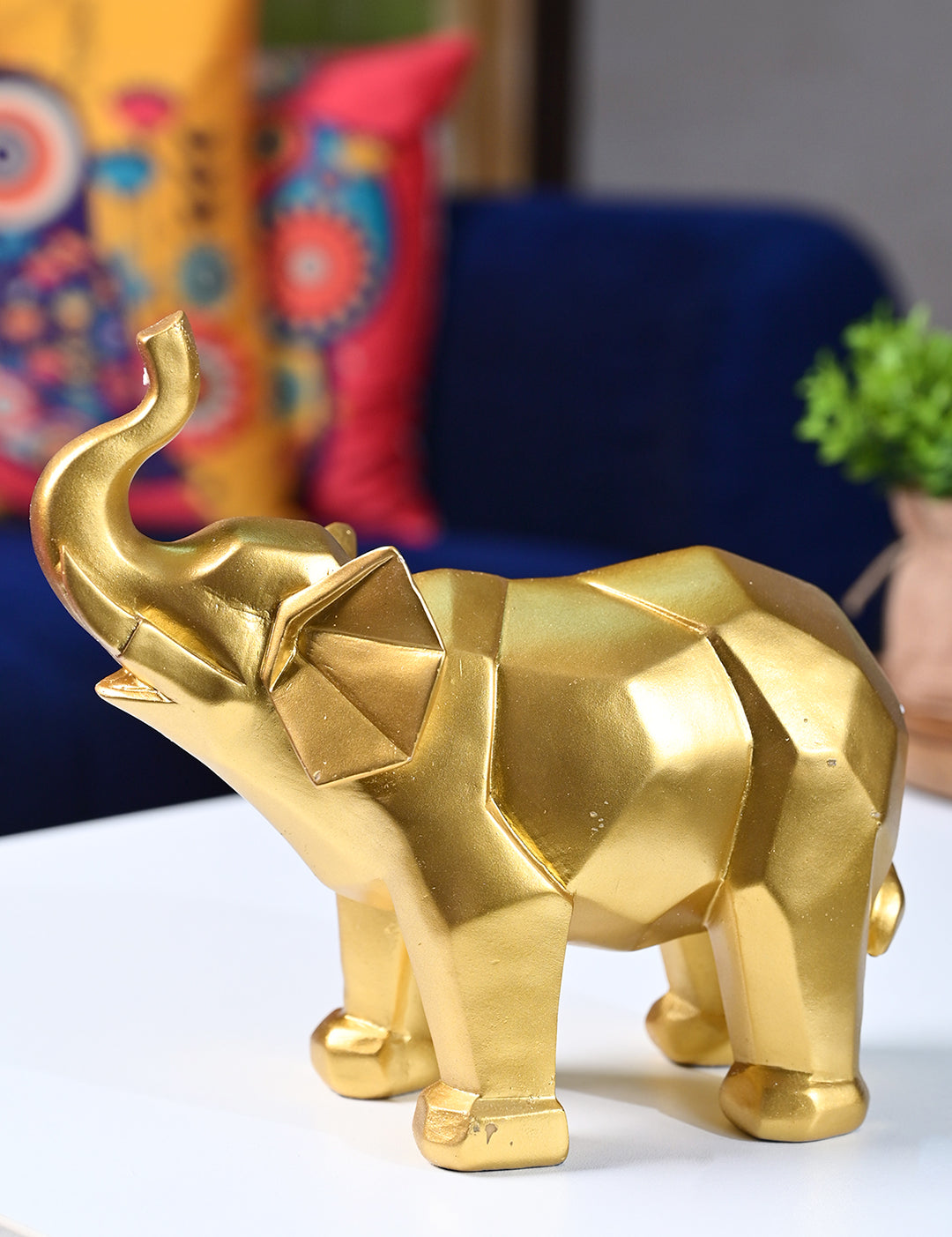 Radiant Elephant Decor Object - Golden Gleam - MARKET99