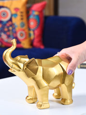 Radiant Elephant Decor Object - Golden Gleam - MARKET99