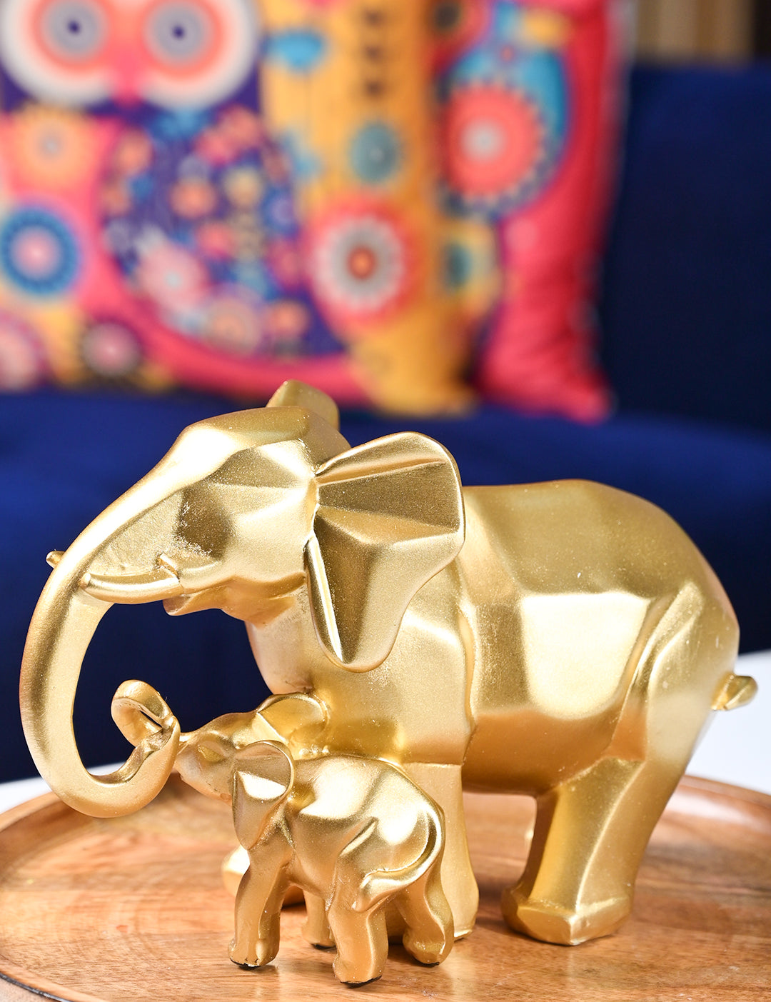 Radiant Elephant Decor Object Showpiece- Golden Gleam - MARKET99