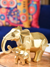 Radiant Elephant Decor Object Showpiece- Golden Gleam - MARKET99