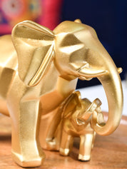 Radiant Elephant Decor Object Showpiece- Golden Gleam - MARKET99