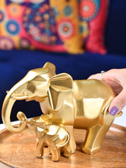 Radiant Elephant Decor Object Showpiece- Golden Gleam - MARKET99