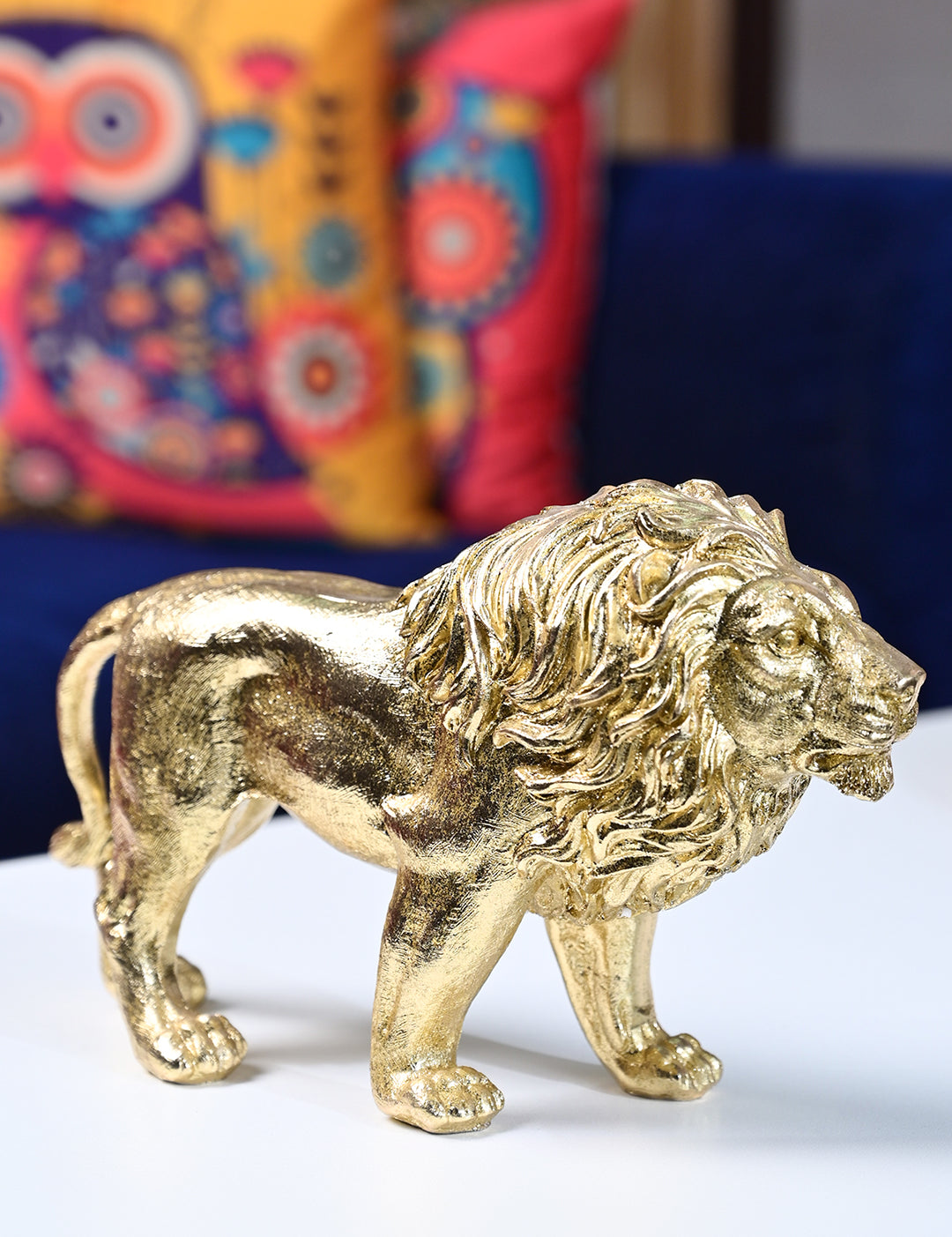 Golden Lion Decor Object - Regal Brilliance - MARKET99