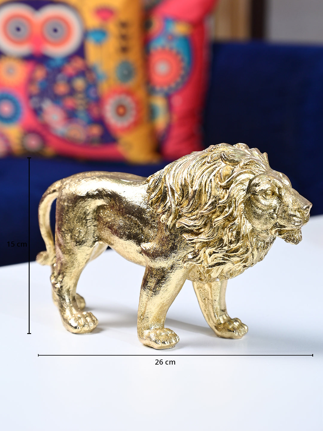 Golden Lion Decor Object - Regal Brilliance - MARKET99