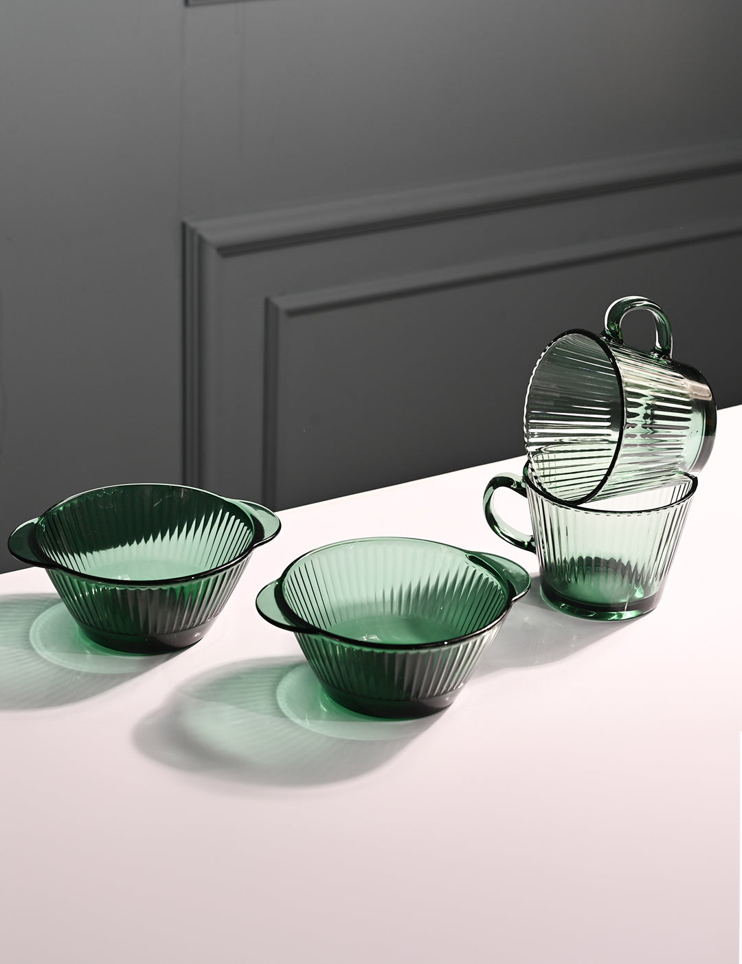 Glass Snack Server Set of 4 - Sleek & Stylish - MARKET99