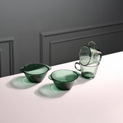Glass Snack Server Set of 4 - Sleek & Stylish