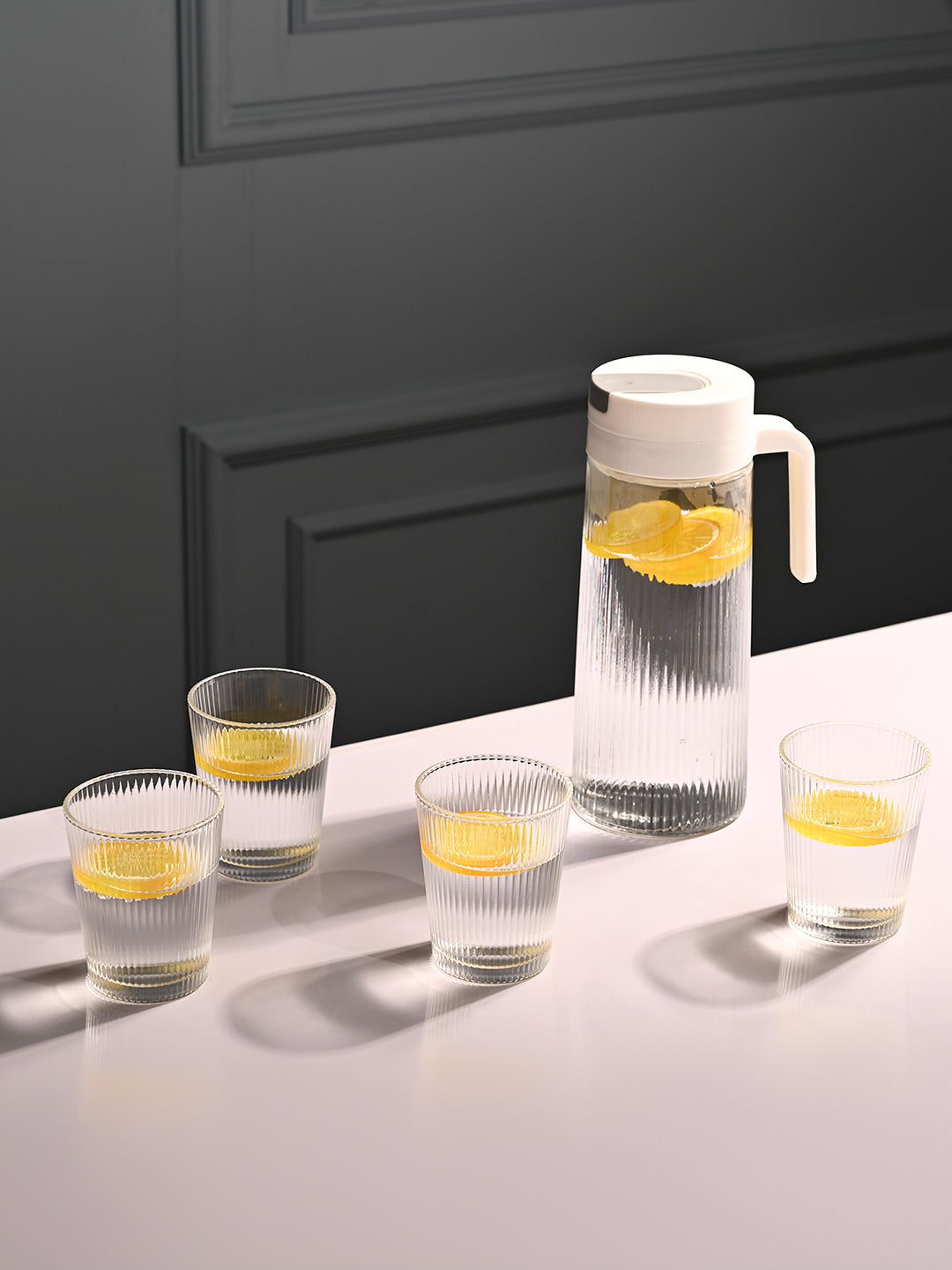 Transparent Glass Lemon Set of 5 - Refreshing Simplicity - MARKET99