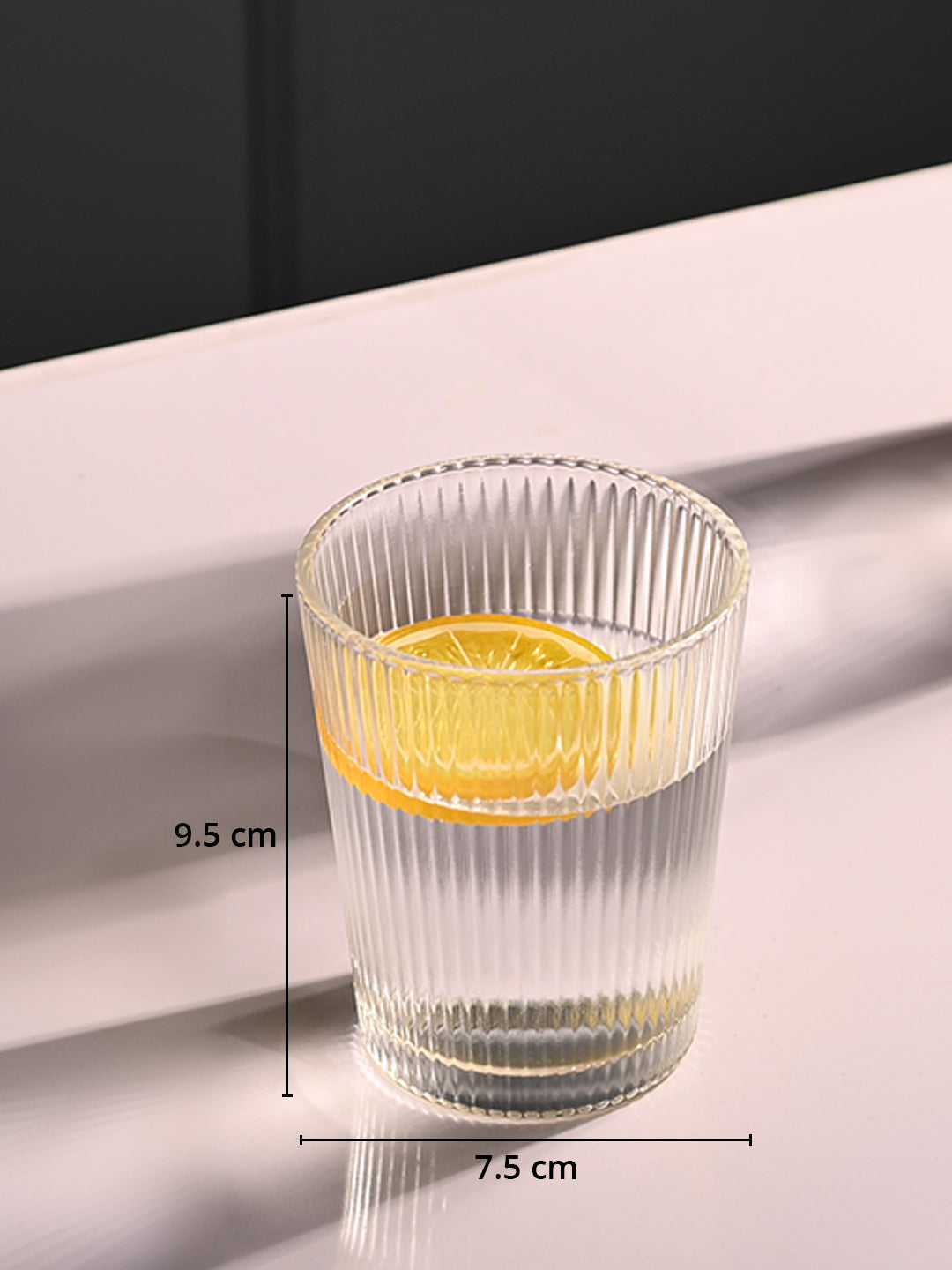 Transparent Glass Lemon Set of 5 - Refreshing Simplicity - MARKET99