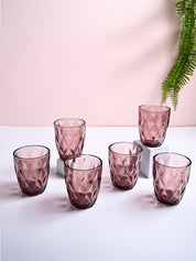 Wine-Colored Glass Tumbler Set of 6 - MARKET99