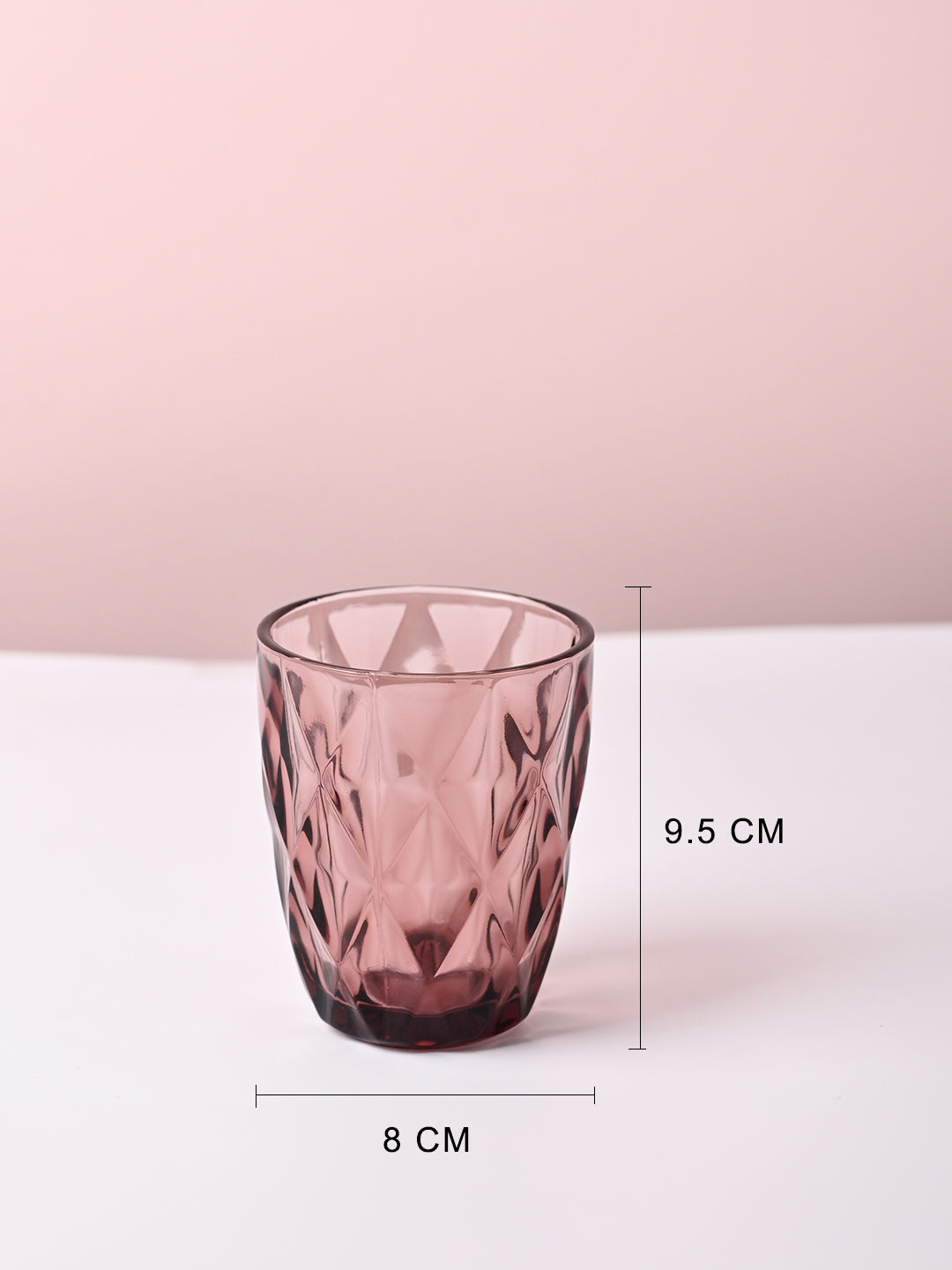 Wine-Colored Glass Tumbler Set of 6 - MARKET99