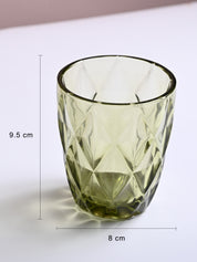 Green Glass Tumbler Set of 6 - MARKET99