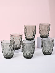 Dark Green Glass Tumbler Set of 6 - MARKET99