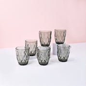 Dark Green Glass Tumbler Set of 6