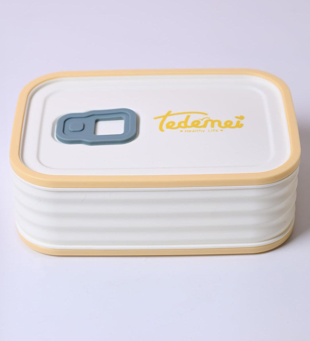 Cream Rectangle Lunch Box - 580 ML - MARKET99
