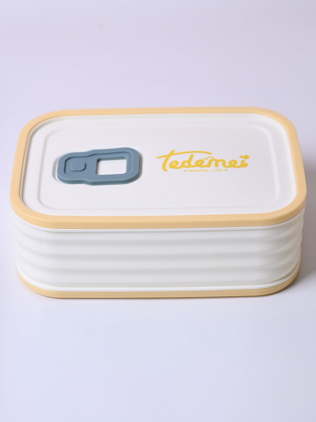 Cream Rectangle Lunch Box - 580 ML - MARKET99