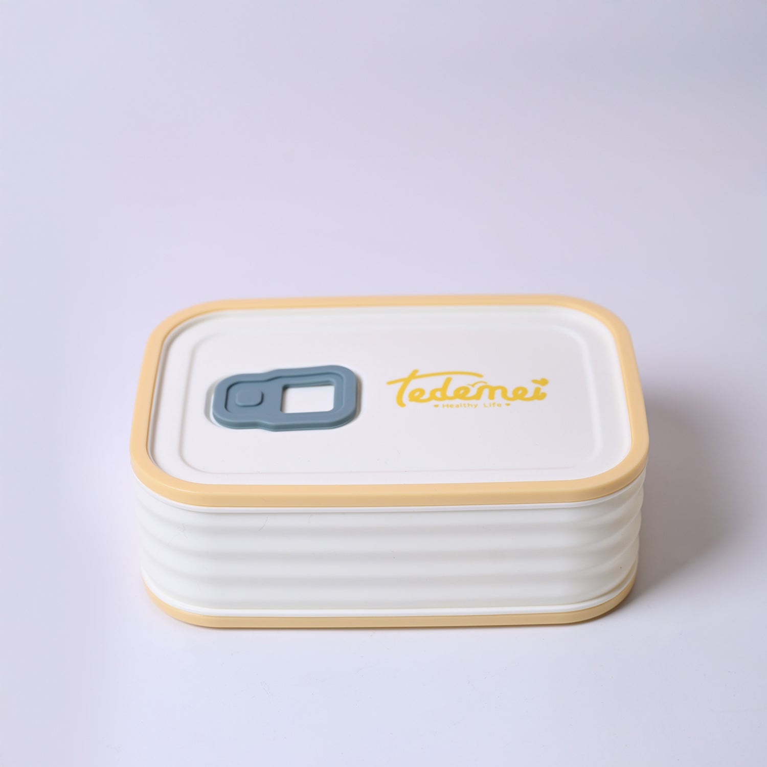 Cream Rectangle Lunch Box - 580 ML