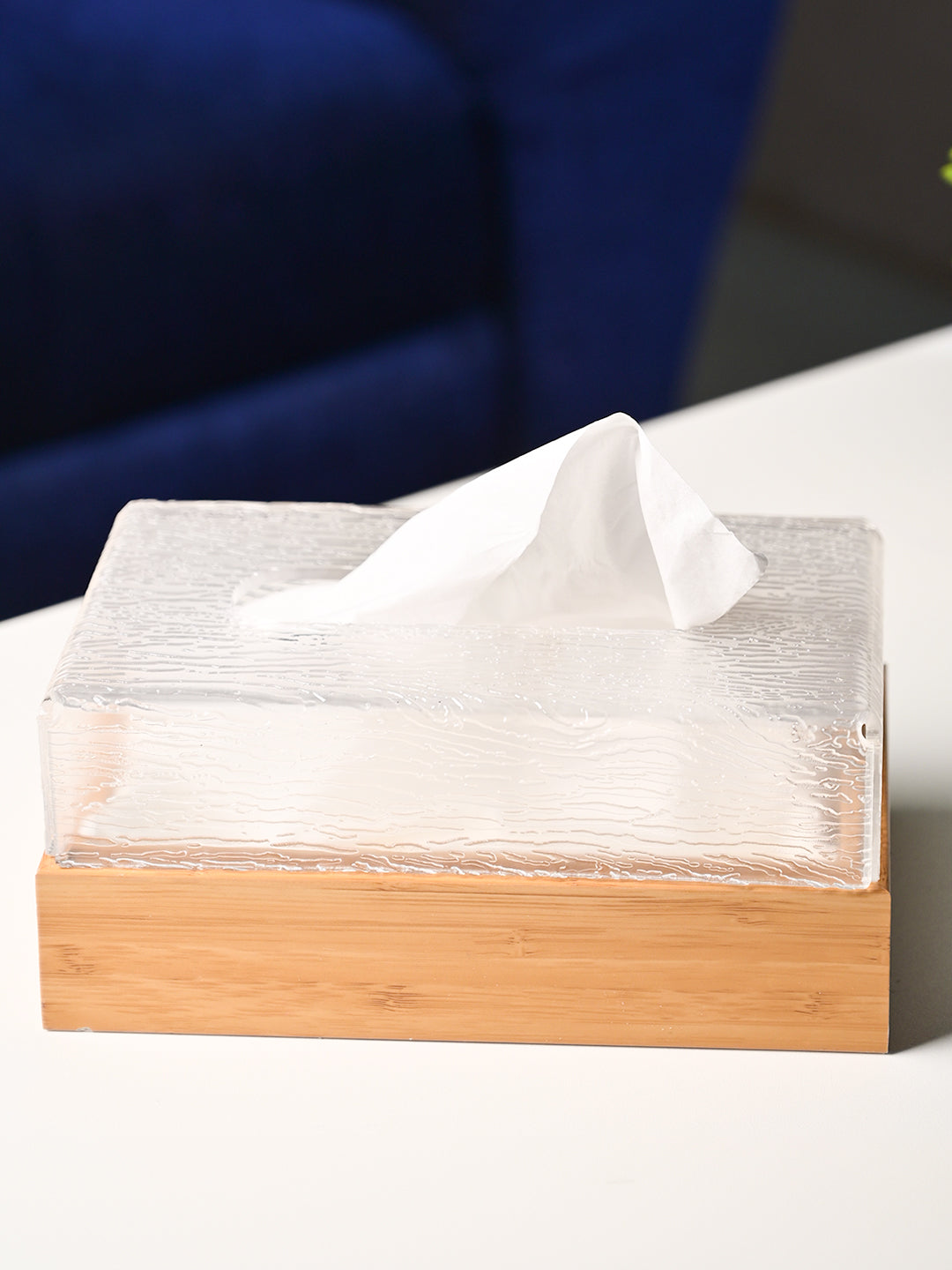 Crystal Clear Tissue Box - Rectangle Shape - MARKET99