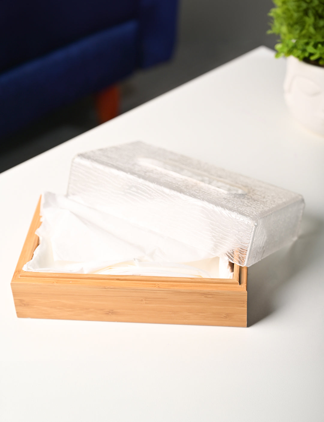 Crystal Clear Tissue Box - Rectangle Shape - MARKET99