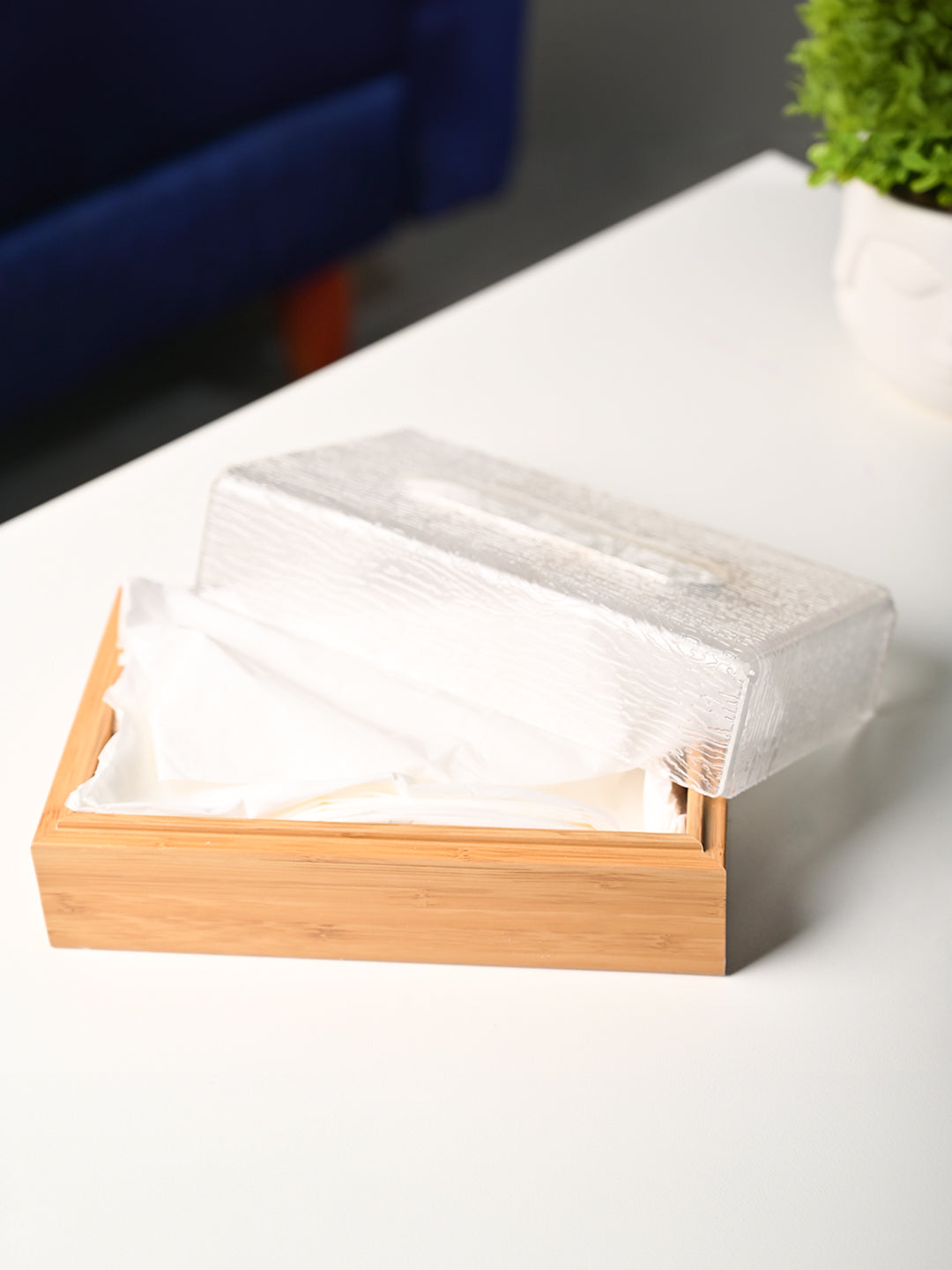 Crystal Clear Tissue Box - Rectangle Shape - MARKET99