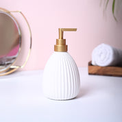 White Purity Soap Dispenser - Cylindrical Shape