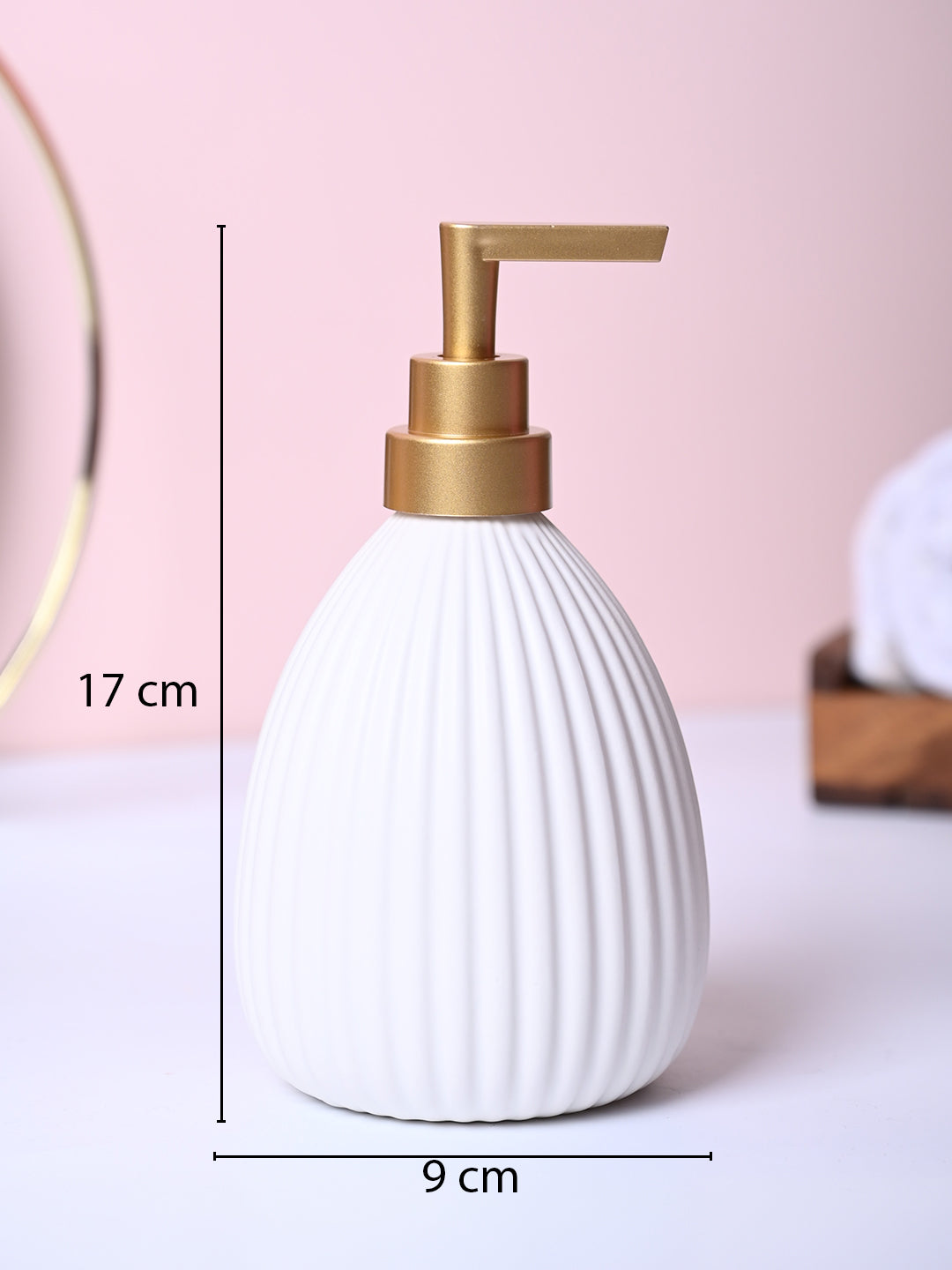 White Purity Soap Dispenser - Cylindrical Shape - MARKET99