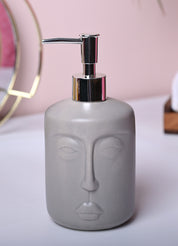 Grey Matte Face Soap Dispenser - Cylindrical Shape - MARKET99