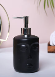 Black Matte Face Soap Dispenser - Cylindrical Shape - MARKET99