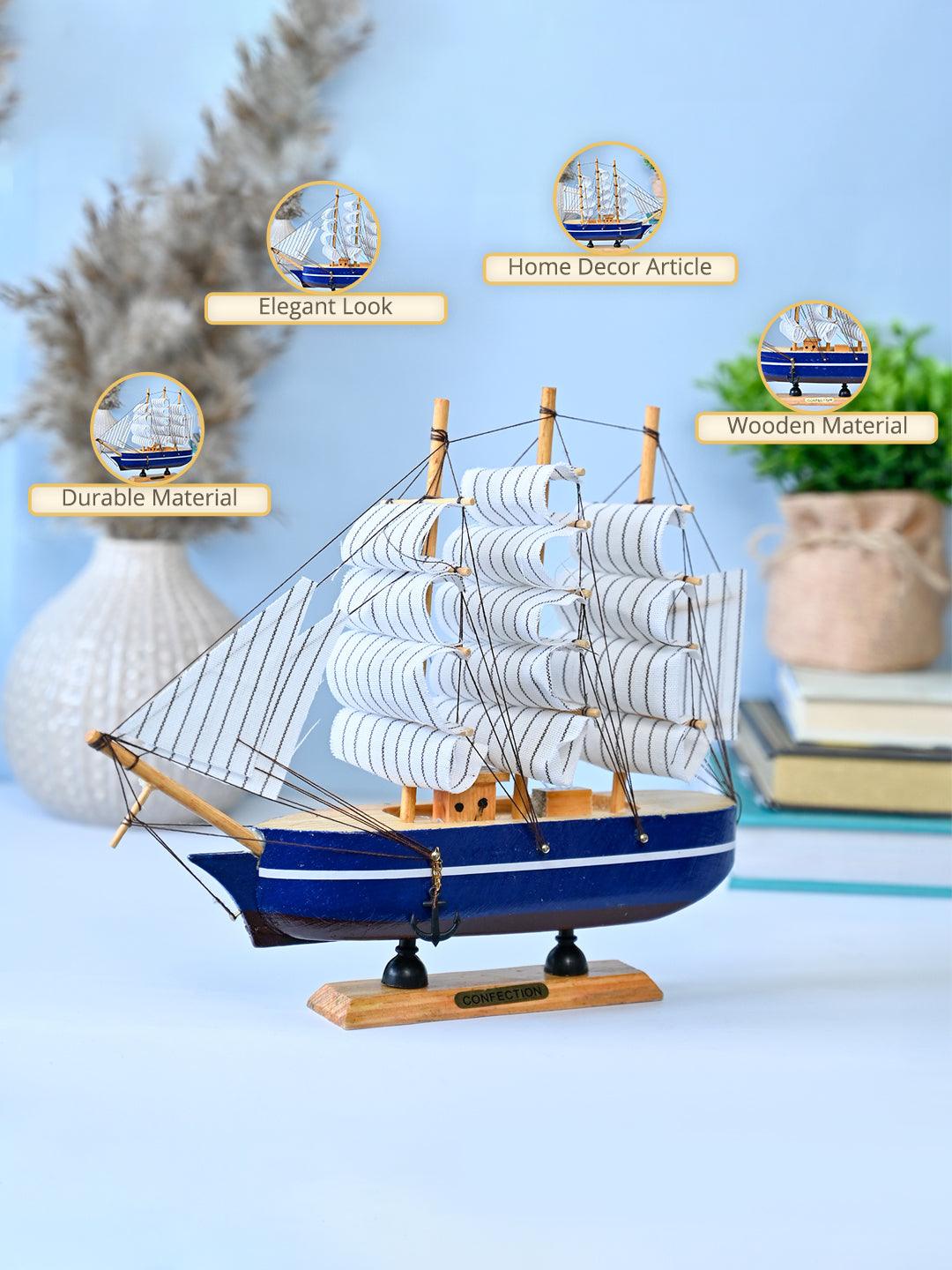 Market99 Wooden Sailing Ship Showpiece