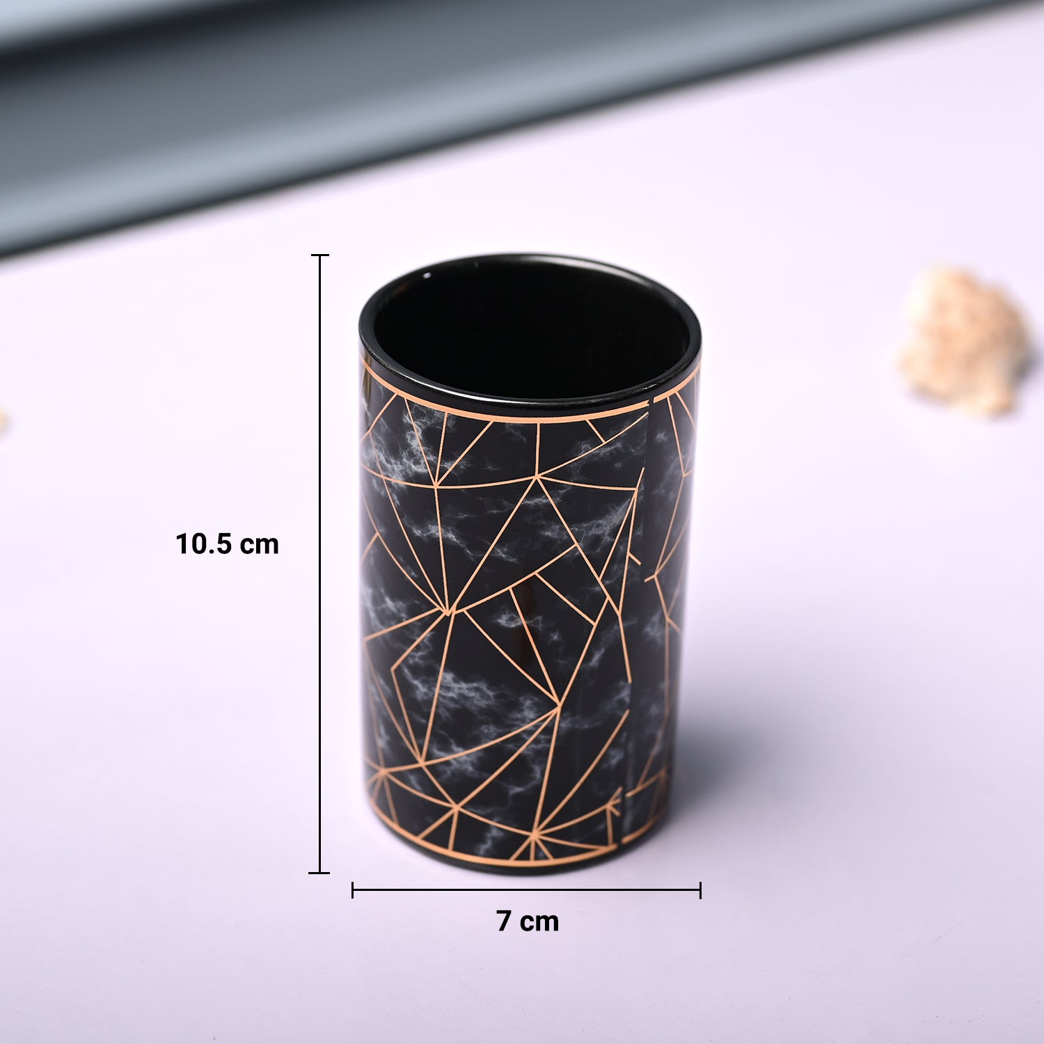 Ceramic Black Bathoom Set Of 4
