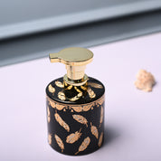 Ceramic Black Soap Dispenser - Print Design Glossy Finish