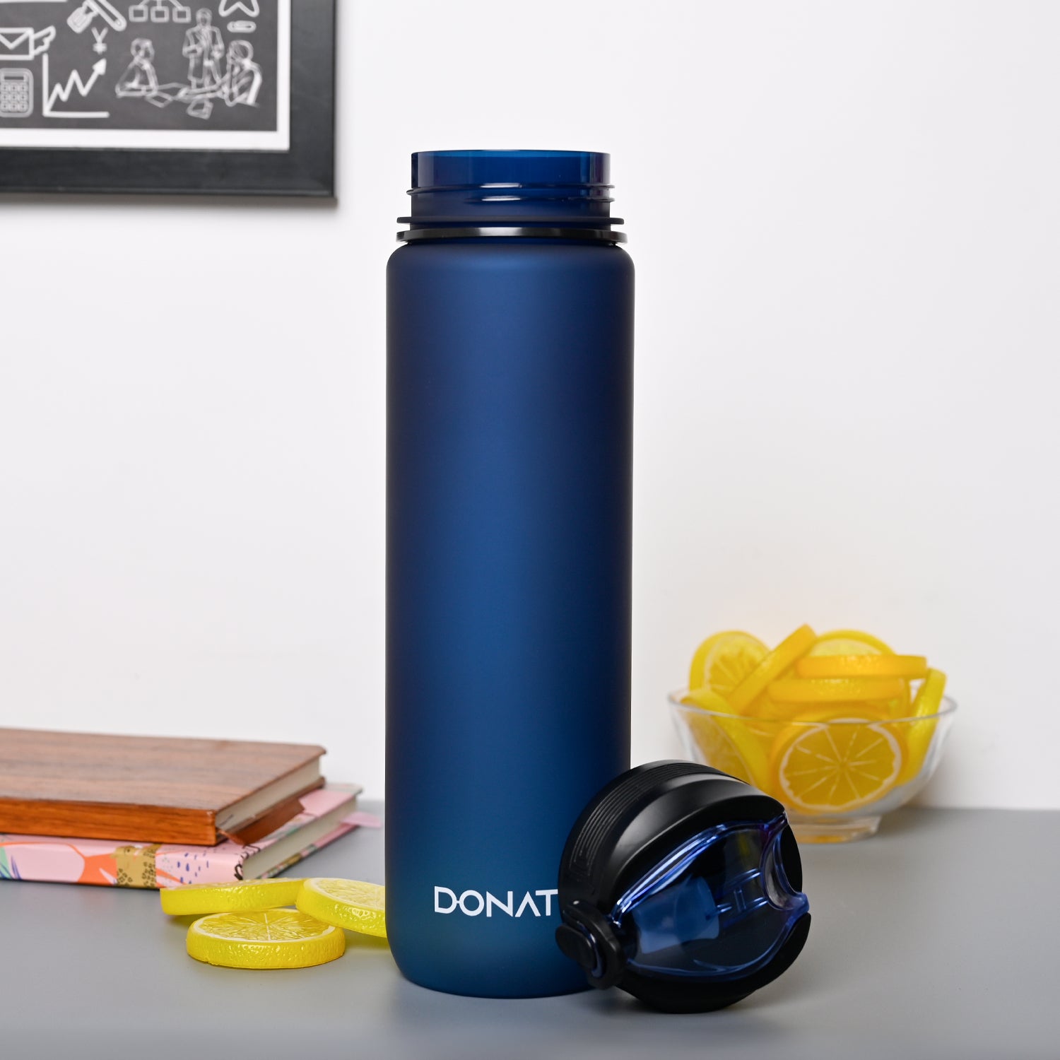 Donati Travel Bottle 1000ML - Blue Plastic Matte Finish