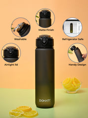 Donati Travel Bottle 1000ML - Black Plastic Matte Finish - MARKET99