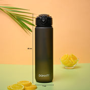 Donati Travel Bottle 1000ML - Black Plastic Matte Finish