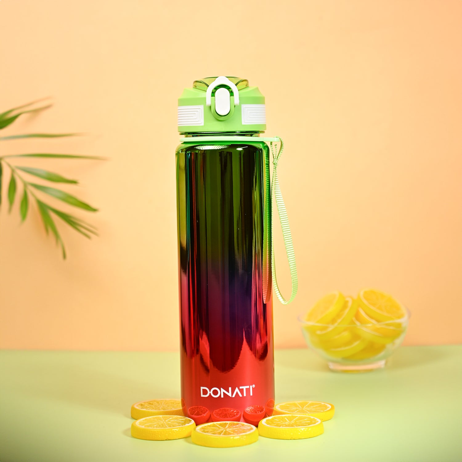 Donati Travel Bottle 1000ML - Pink & Neon Plastic Glossy Finish