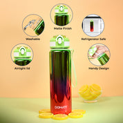 Donati Travel Bottle 1000ML - Pink & Neon Plastic Glossy Finish