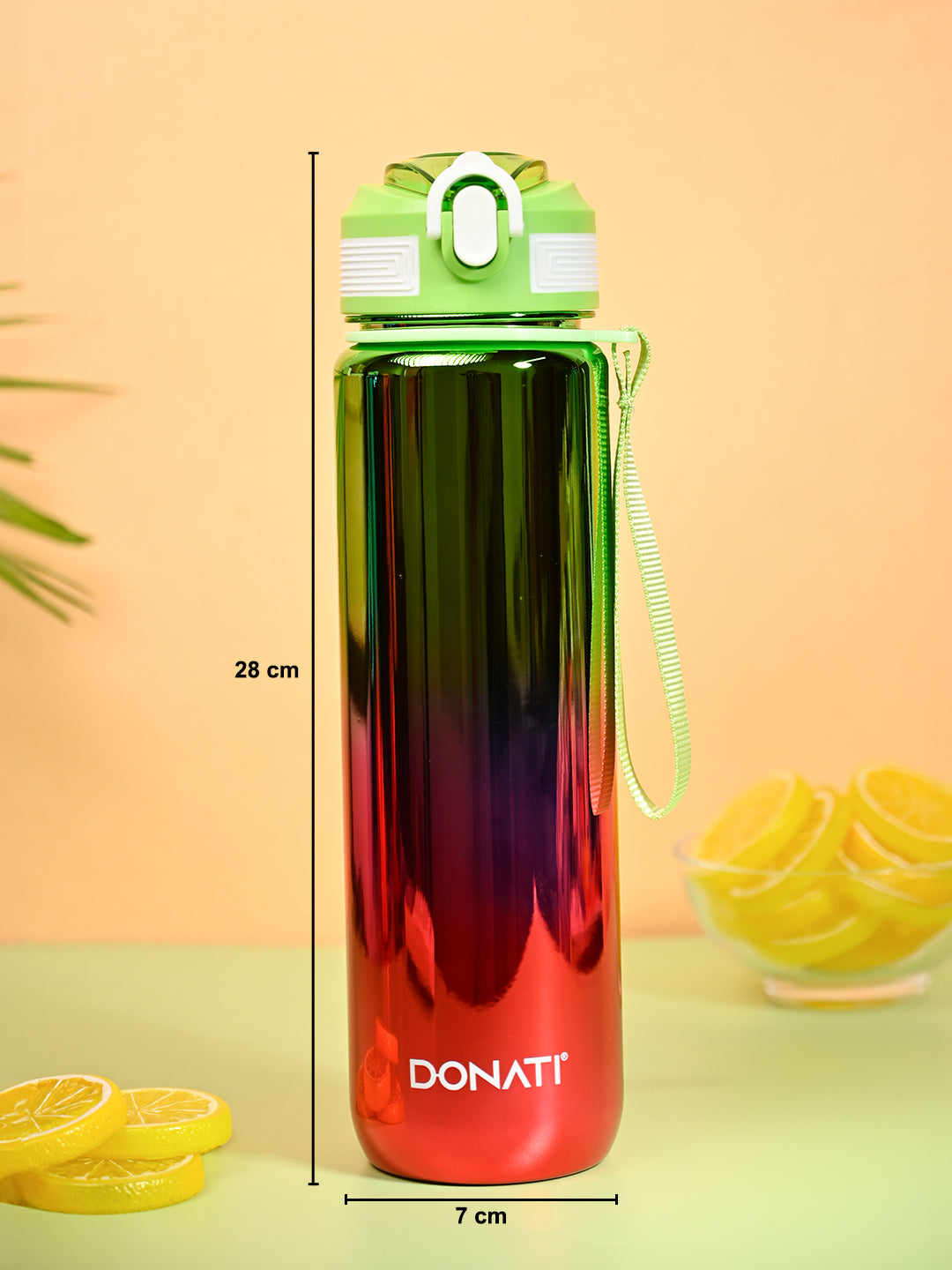 Donati Travel Bottle 1000ML - Pink & Neon Plastic Glossy Finish - MARKET99