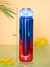 Donati Travel Bottle 1000ML - Pink & Blue Plastic Glossy Finish - MARKET99